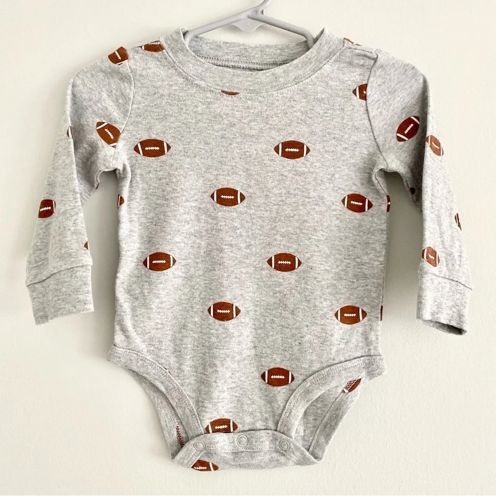Carter’s Football Bodysuits Size 9 Months